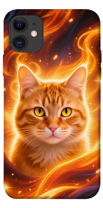 Чехол itsPrint Fire cat для Apple iPhone 11 (6.1"), котики, купить оптом с доставкой