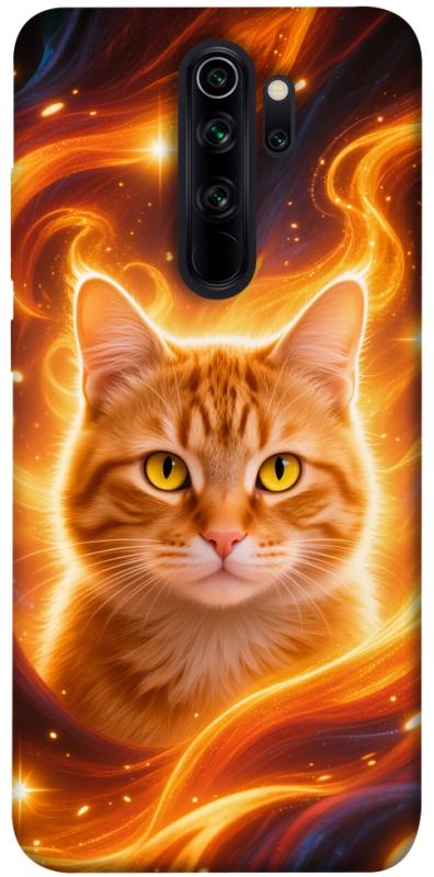 Чехол itsPrint Fire cat для Xiaomi Redmi Note 8 Pro, животные, купить оптом с доставкой