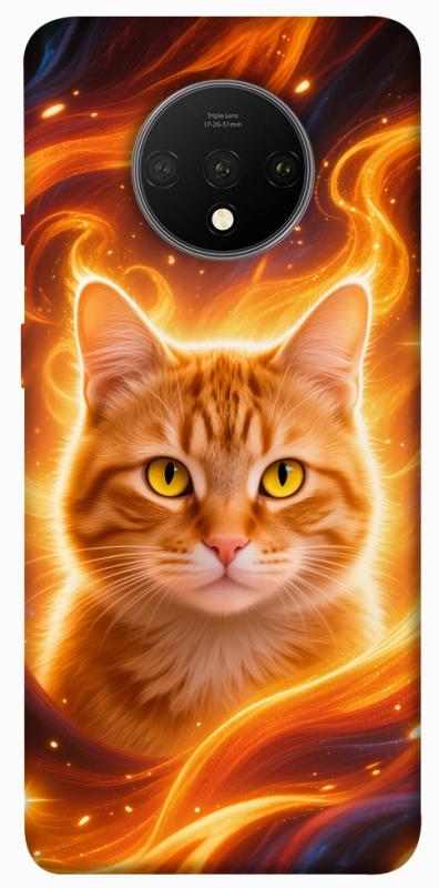 Чехол itsPrint Fire cat для OnePlus 7T, котики, купить оптом с доставкой