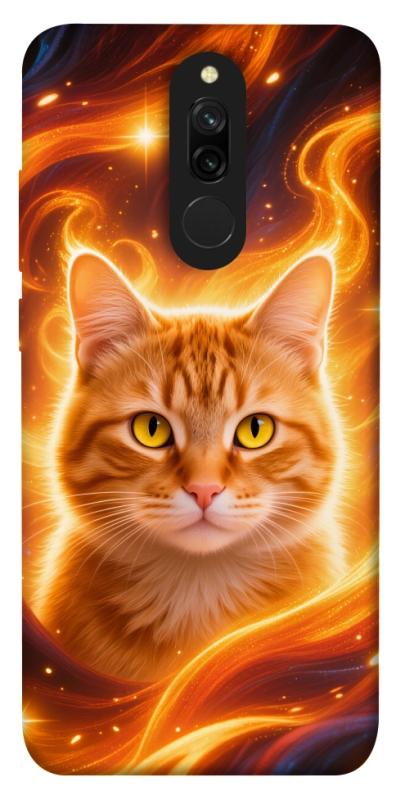 Чехол itsPrint Fire cat для Xiaomi Redmi 8, животные, купить оптом с доставкой