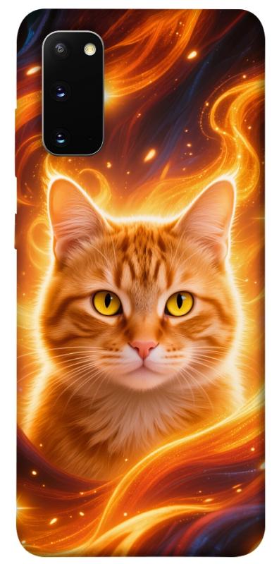 Чехол itsPrint Fire cat для Samsung Galaxy S20, животные, купить оптом с доставкой