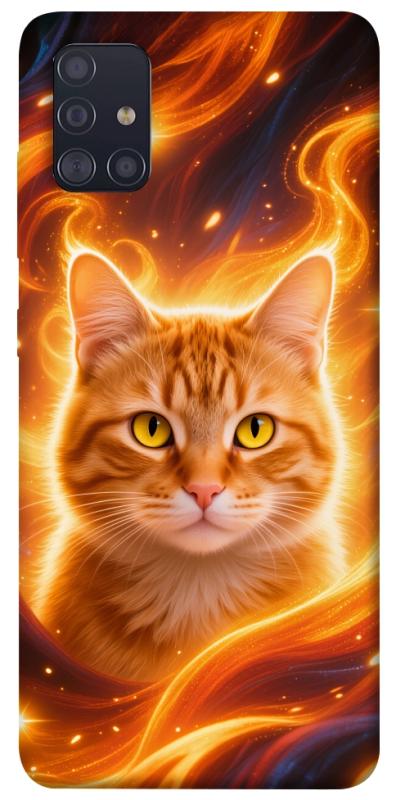 Чехол itsPrint Fire cat для Samsung Galaxy A51, котики, купить оптом с доставкой