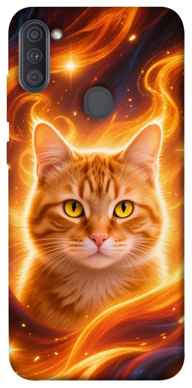 Чехол itsPrint Fire cat для Samsung Galaxy A11, котики, купить оптом с доставкой
