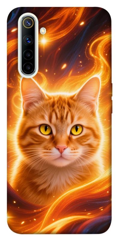 Чохол itsPrint Fire cat для Realme 6, котики, купити оптом з доставкою