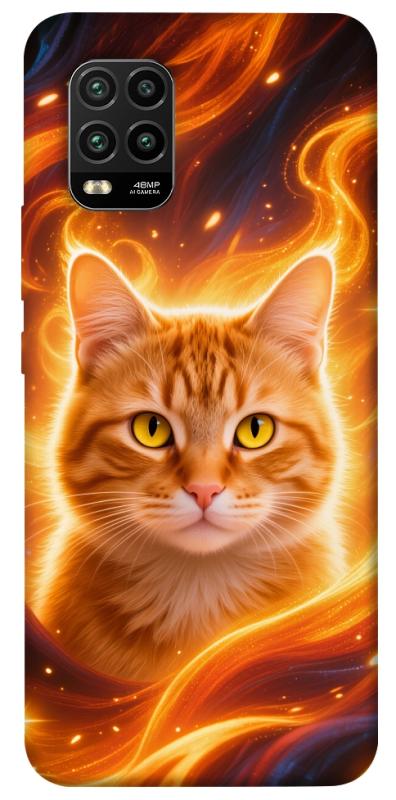 Чехол itsPrint Fire cat для Xiaomi Mi 10 Lite, котики, купить оптом с доставкой