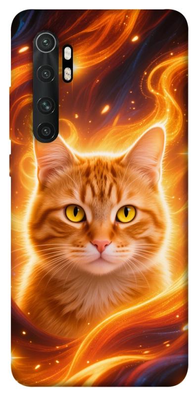 Чехол itsPrint Fire cat для Xiaomi Mi Note 10 Lite, котики, купить оптом с доставкой