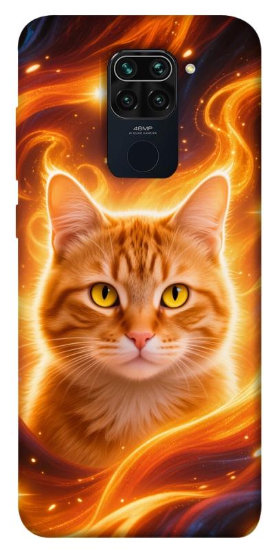 Чохол itsPrint Fire cat для Xiaomi Redmi Note 9 / Redmi 10X, тварини, купити оптом з доставкою