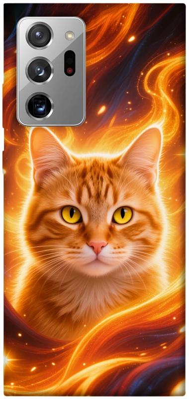 Чехол itsPrint Fire cat для Samsung Galaxy Note 20 Ultra, котики, купить оптом с доставкой