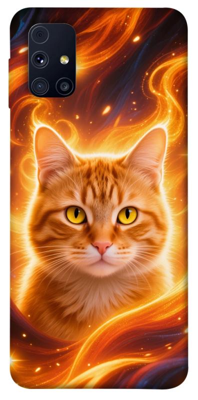 Чехол itsPrint Fire cat для Samsung Galaxy M31s, котики, купить оптом с доставкой