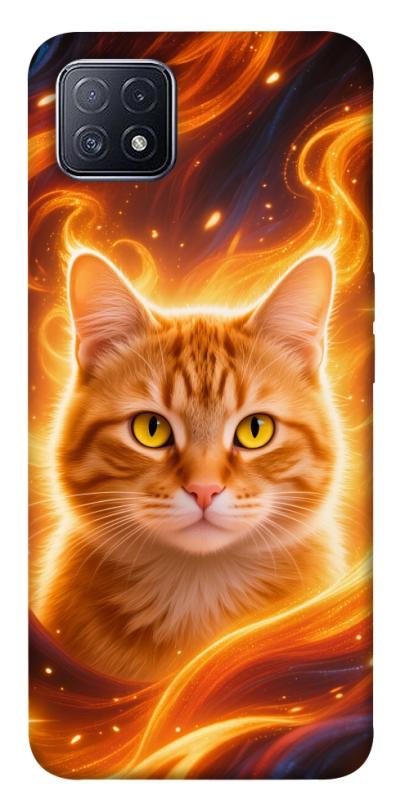 Чехол itsPrint Fire cat для Oppo A73, животные, купить оптом с доставкой