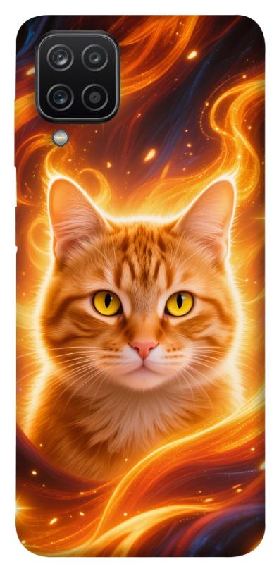 Чехол itsPrint Fire cat для Samsung Galaxy A12, котики, купить оптом с доставкой