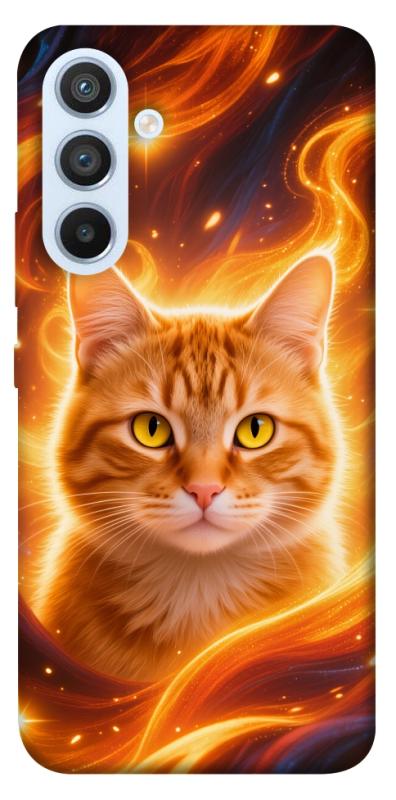 Чехол itsPrint Fire cat для Samsung Galaxy A54 5G, животные, купить оптом с доставкой