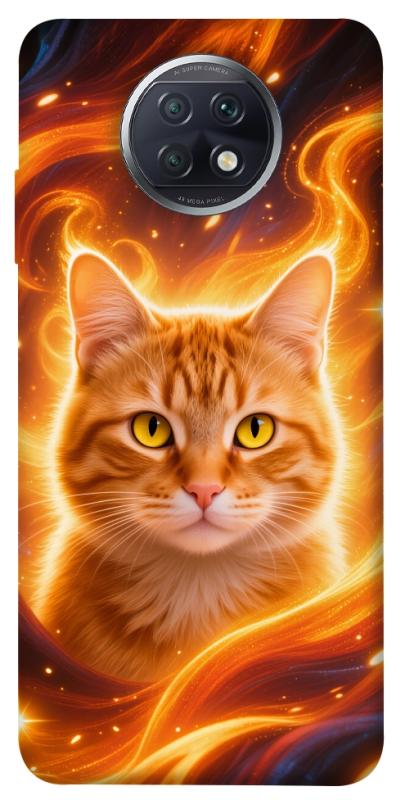 Чехол itsPrint Fire cat для Xiaomi Redmi Note 9 5G / Note 9T, животные, купить оптом с доставкой