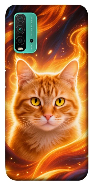 Чехол itsPrint Fire cat для Xiaomi Redmi Note 9 4G / Redmi 9 Power / Redmi 9T, котики, купить оптом с доставкой