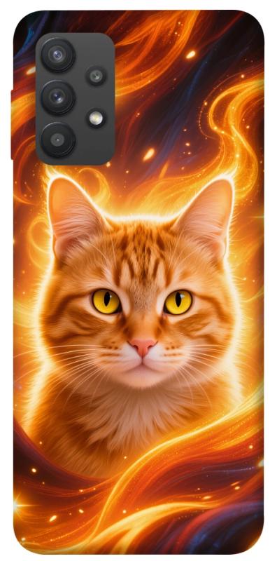 Чехол itsPrint Fire cat для Samsung Galaxy A32 (A325F) 4G, котики, купить оптом с доставкой