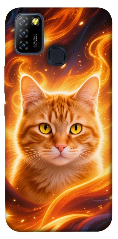 Чохол itsPrint Fire cat для Infinix Hot 10 Lite, котики, купити оптом з доставкою
