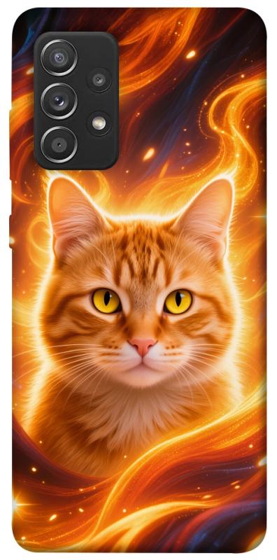 Чехол itsPrint Fire cat для Samsung Galaxy A52 4G / A52 5G, животные, купить оптом с доставкой