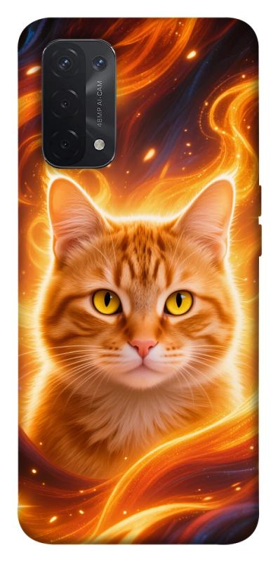 Чехол itsPrint Fire cat для Oppo A54 4G, котики, купить оптом с доставкой