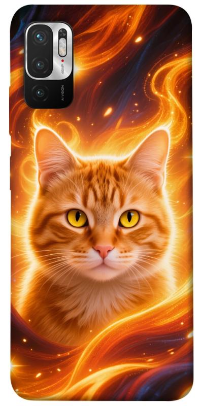 Чохол itsPrint Fire cat для Xiaomi Redmi Note 10 5G, котики, купити оптом з доставкою