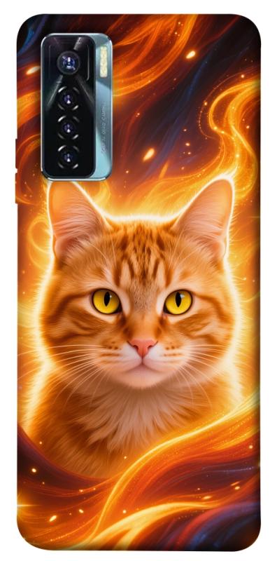 Чохол itsPrint Fire cat для TECNO Camon 17 Pro, котики, купити оптом з доставкою