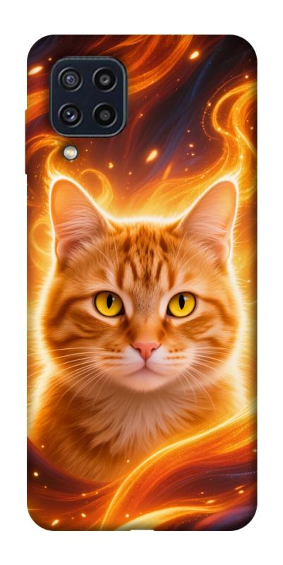 Чехол itsPrint Fire cat для Samsung Galaxy M32, животные, купить оптом с доставкой