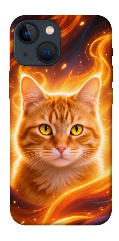 Чехол itsPrint Fire cat для Apple iPhone 13 mini (5.4"), животные, купить оптом с доставкой