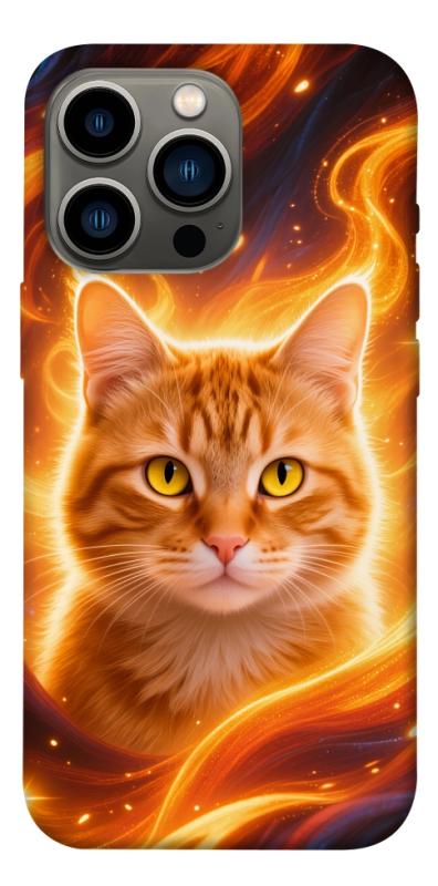 Чехол itsPrint Fire cat для Apple iPhone 13 Pro (6.1"), животные, купить оптом с доставкой