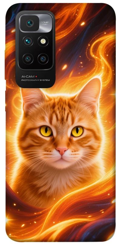 Чехол itsPrint Fire cat для Xiaomi Redmi 10, котики, купить оптом с доставкой