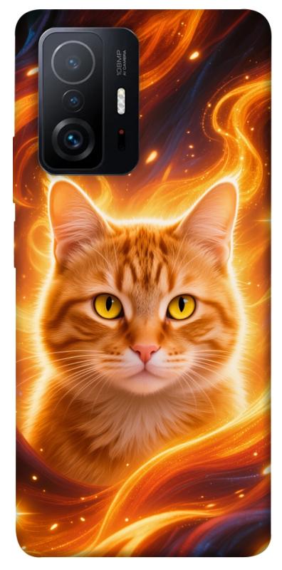 Чехол itsPrint Fire cat для Xiaomi 11T / 11T Pro, котики, купить оптом с доставкой