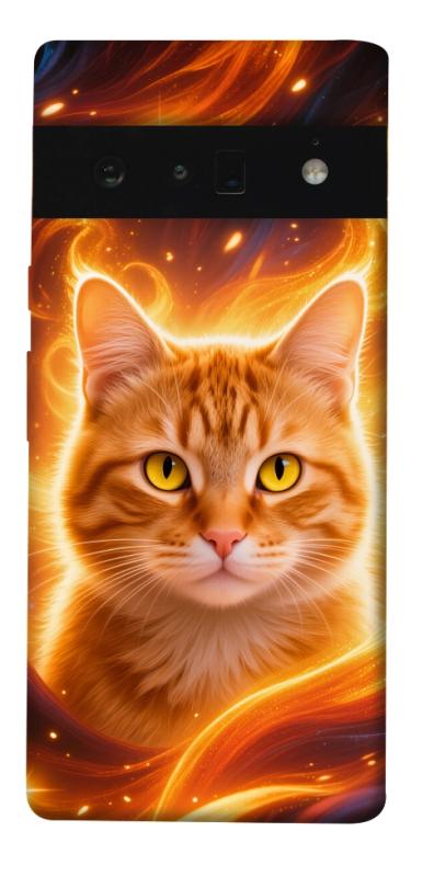 Чехол itsPrint Fire cat для Google Pixel 6 Pro, животные, купить оптом с доставкой
