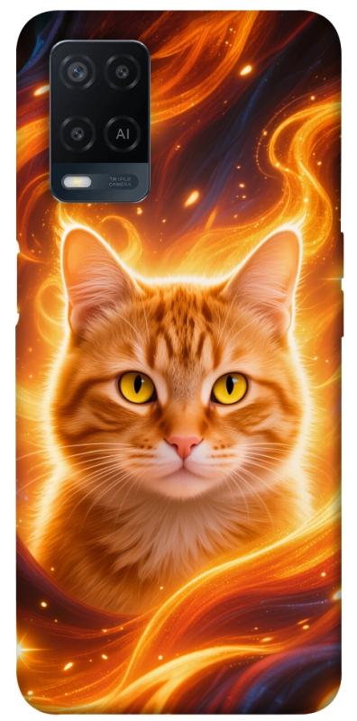 Чехол itsPrint Fire cat для Oppo A16s / A16, котики, купить оптом с доставкой