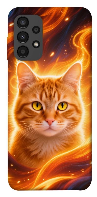 Чехол itsPrint Fire cat для Samsung Galaxy A13 4G, животные, купить оптом с доставкой
