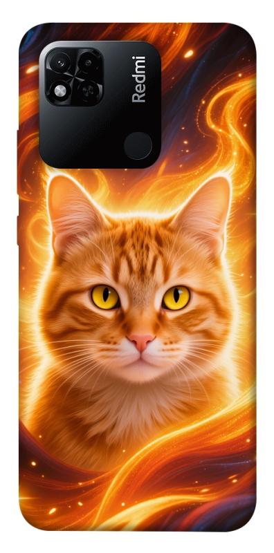 Чехол itsPrint Fire cat для Xiaomi Redmi 10A, животные, купить оптом с доставкой