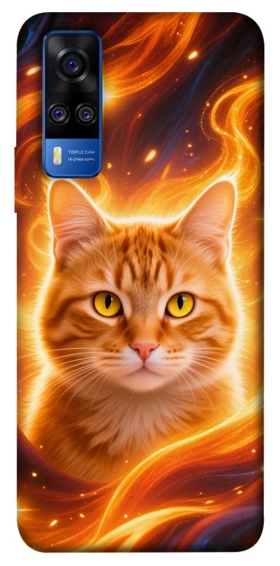 Чехол itsPrint Fire cat для Vivo Y51a, котики, купить оптом с доставкой