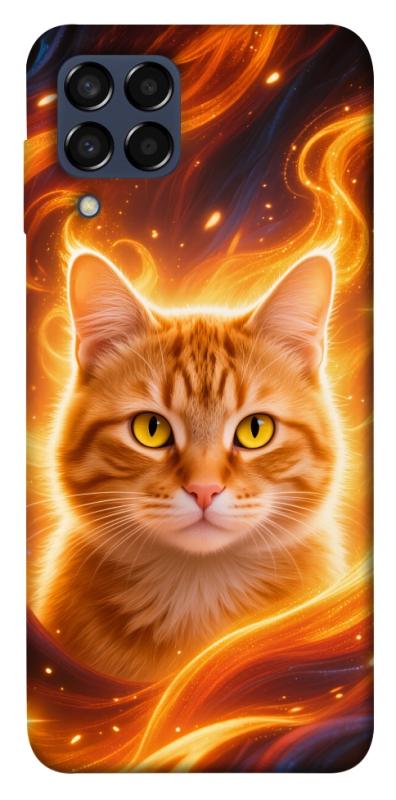 Чехол itsPrint Fire cat для Samsung Galaxy M33 5G, животные, купить оптом с доставкой