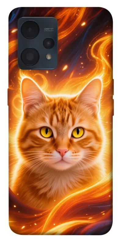 Чехол itsPrint Fire cat для Realme 9 4G / 9 Pro+, животные, купить оптом с доставкой