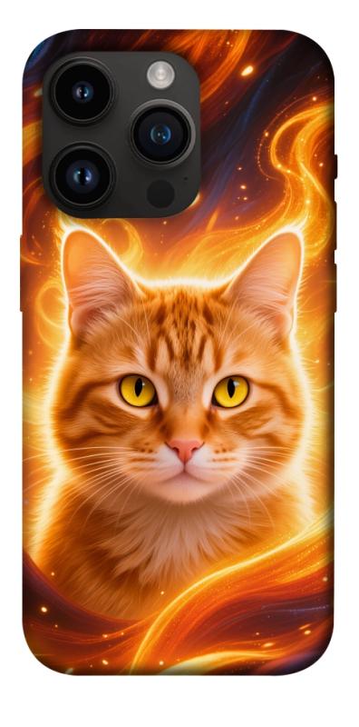Чехол itsPrint Fire cat для Apple iPhone 14 Pro (6.1"), животные, купить оптом с доставкой