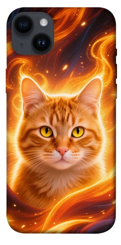 Чехол itsPrint Fire cat для Apple iPhone 14 Plus (6.7"), животные, купить оптом с доставкой