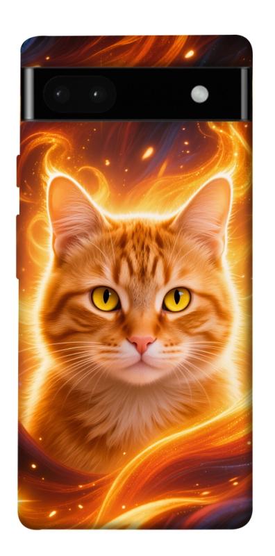 Чехол itsPrint Fire cat для Google Pixel 6a, животные, купить оптом с доставкой