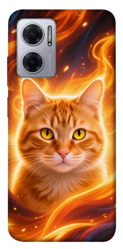 Чохол itsPrint Fire cat для Xiaomi Redmi Note 11E, тварини, купити оптом з доставкою