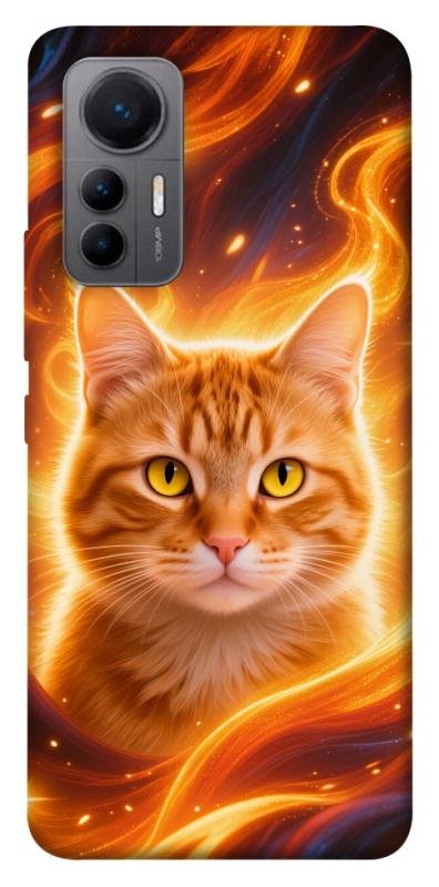 Чехол itsPrint Fire cat для Xiaomi 12 Lite, животные, купить оптом с доставкой