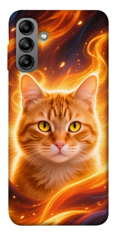 Чехол itsPrint Fire cat для Samsung Galaxy A04s, животные, купить оптом с доставкой