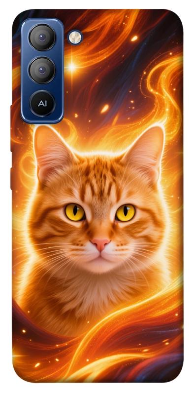 Чехол itsPrint Fire cat для TECNO Pop 5 LTE, животные, купить оптом с доставкой
