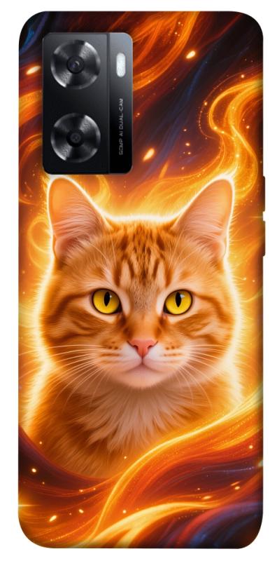 Чехол itsPrint Fire cat для Oppo A57s, котики, купить оптом с доставкой