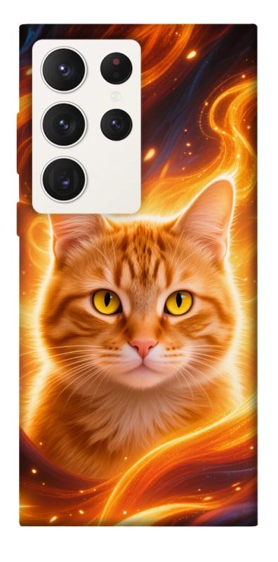 Чехол itsPrint Fire cat для Samsung Galaxy S23 Ultra, котики, купить оптом с доставкой
