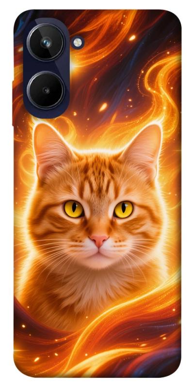 Чехол itsPrint Fire cat для Realme 10 4G, котики, купить оптом с доставкой