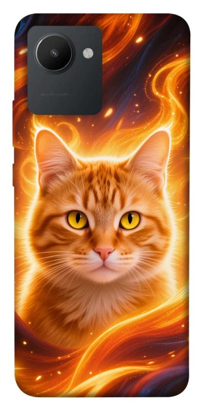 Чехол itsPrint Fire cat для Realme C30s, котики, купить оптом с доставкой