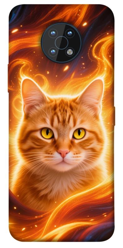Чехол itsPrint Fire cat для Nokia G50, животные, купить оптом с доставкой