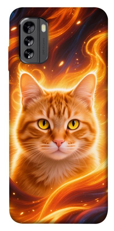 Чехол itsPrint Fire cat для Nokia G60, котики, купить оптом с доставкой