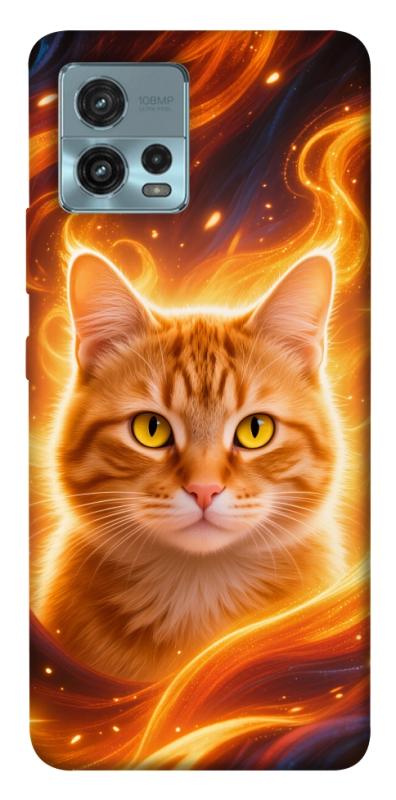 Чохол itsPrint Fire cat для Motorola Moto G72, котики, купити оптом з доставкою